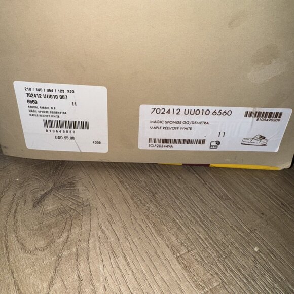 Gucci X Adidas Slides (Red) (Unused) - Picture 15 of 15